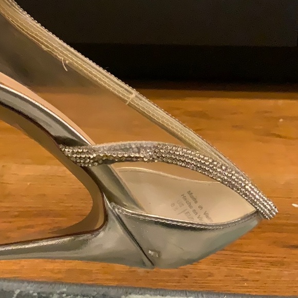Aldo Silver Rhinestone Heels - Picture 7 of 7